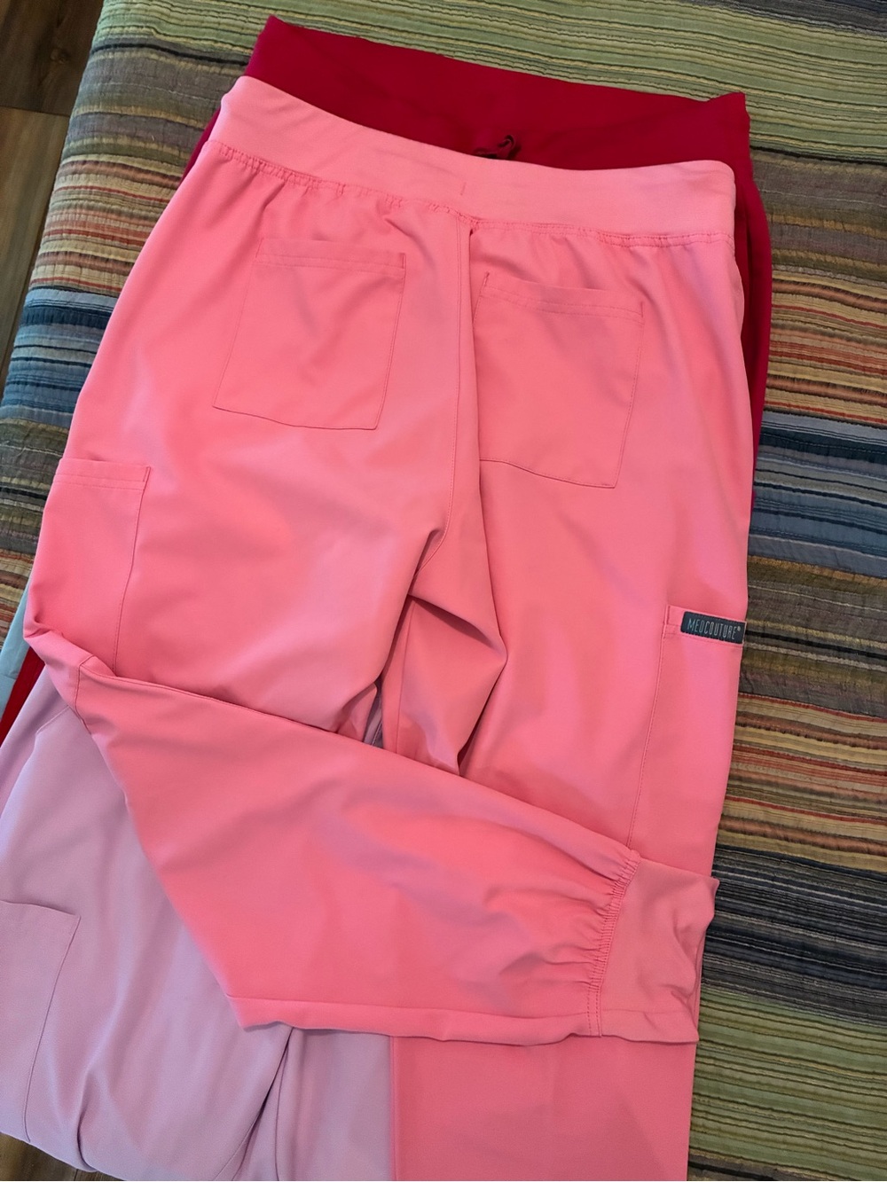 Bundle Set of 6 Pairs Medcouture & Mandala Scrubs Bottoms Joggers - Picture 9 of 13